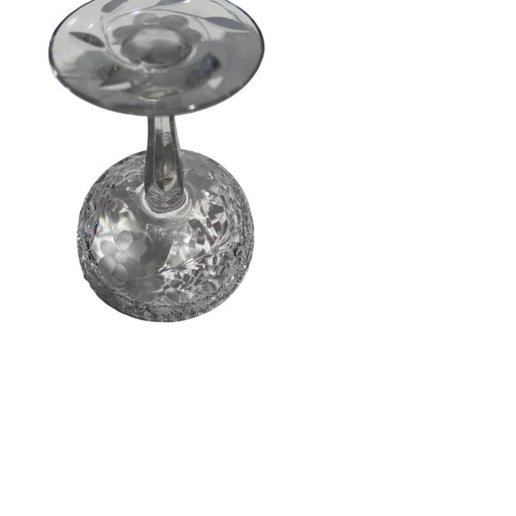 American Brilliant Period Cut Glass Compote Clear - Picture 8 of 10